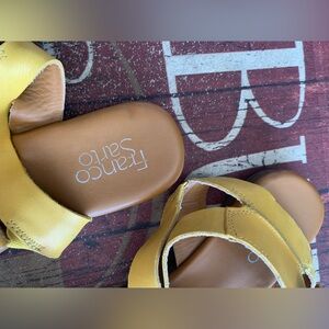 Yellow Strappy Sandals